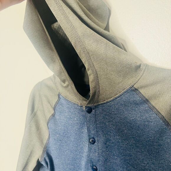 REI Blue Green Boys XL (18) Hooded Longsleeve Shirt - Picture 5 of 8